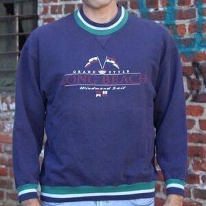 Gear For Sports Navy Pullover with Green and White Accents